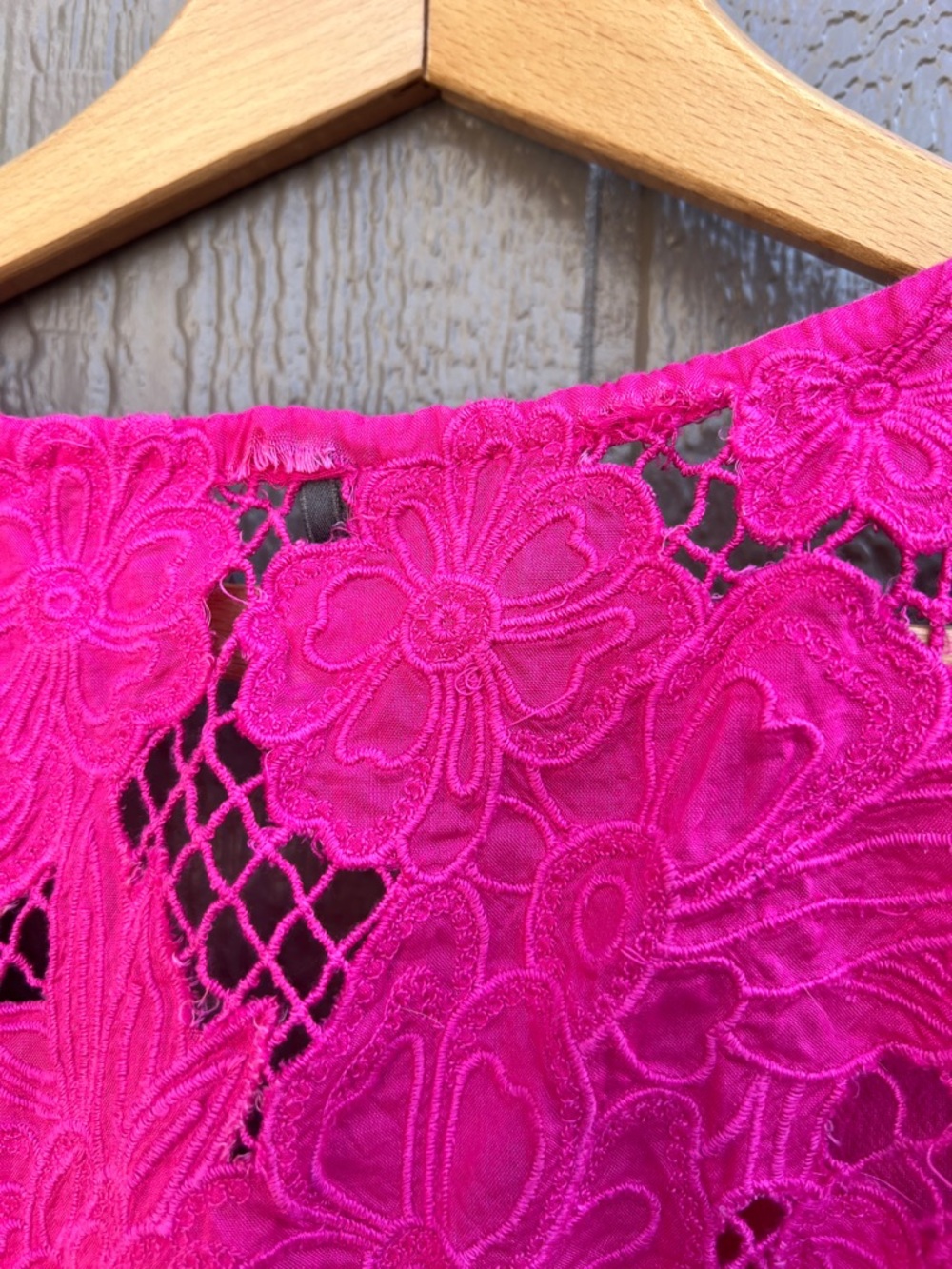 Anthropologie Hot Pink Lace-Back Sleeveless Camisole size S - Picture 7 of 10